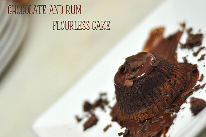 Chocolate and Rum Flourless Cake