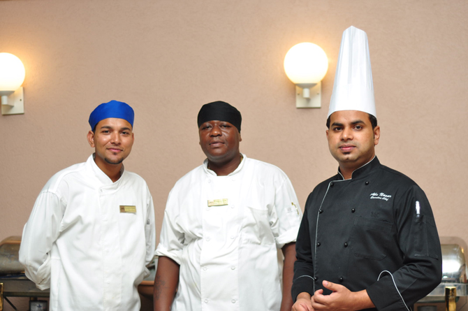 Men of the hour- Executive Chef Abunasar Siddiqui (right) 