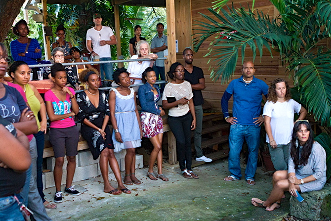 Audience at a Fresh Milk Presentation