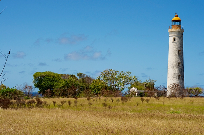 Harrison Point Lighthouse on the North coast of Barbados