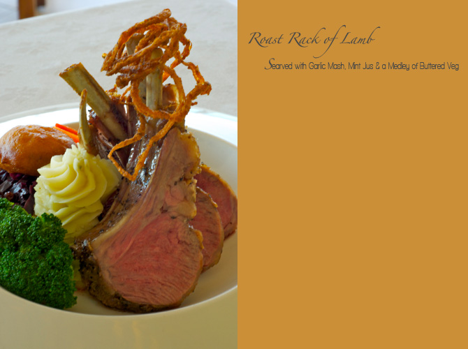 Roasted Rack of Lamb - The Tides Restaurant Barbados