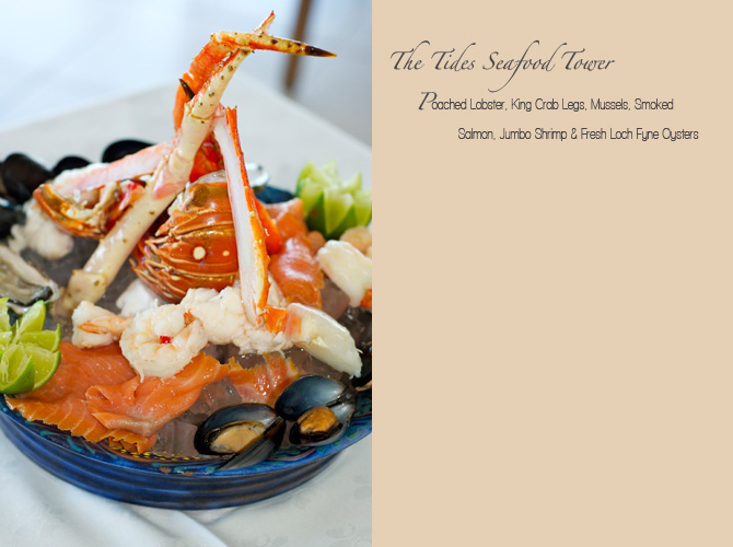 The Tides Seafood Tower For two - The Tides Restaurant Barbados