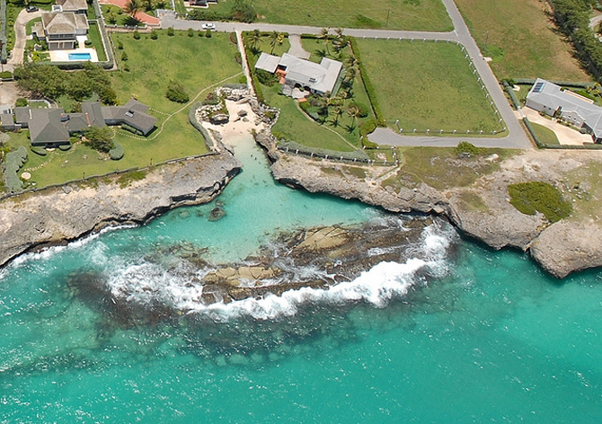 Aerial View of Sharks' Hole Barbados