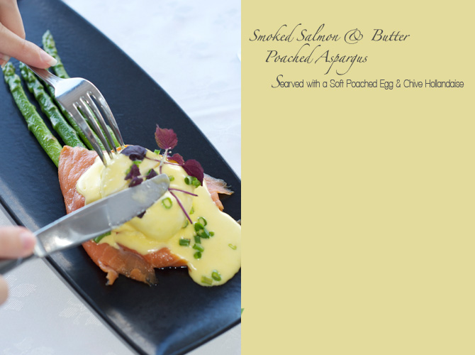 Smoked Salmon and Buttered Poached Asparagus - The Tides Restaurant Barbados