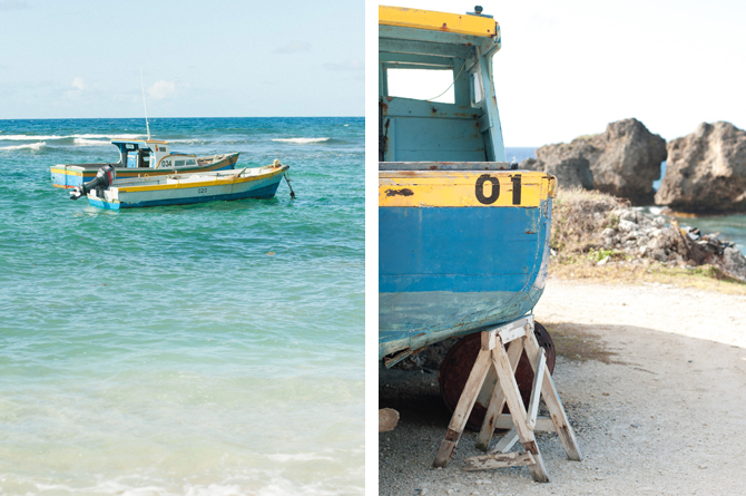Old Fishing boats in Barbados