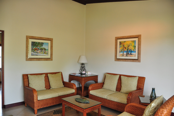 Living Room at The Sugar Cane Club Barbados
