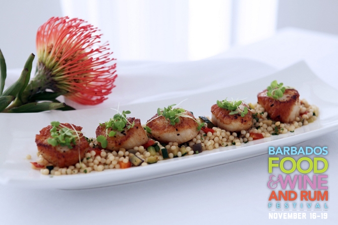 Scallops with Israeli Couscous by Cin Cin