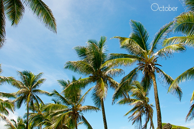 October in Barbados