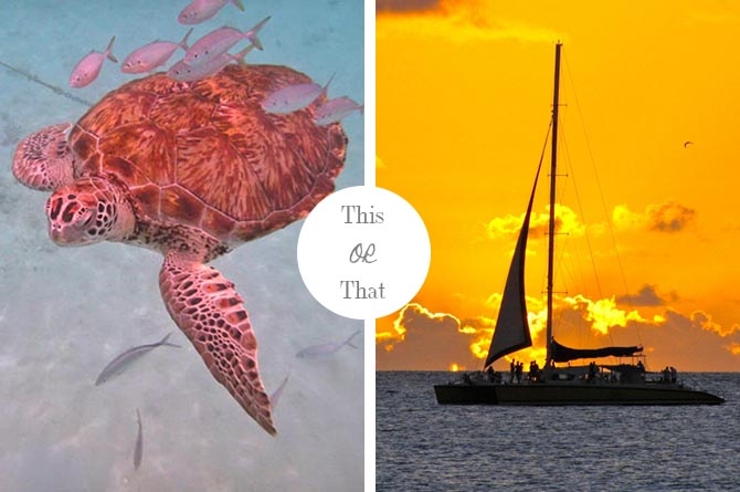 Above or below the Barbadian Waters