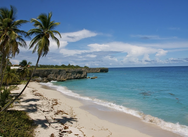 View Looking East on Bottom Bay Beach, Barbados