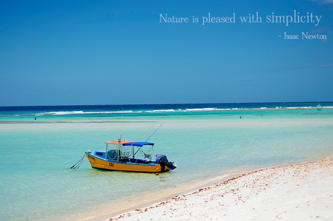 Sandy Beach Barbados - perfect piece of simplicity 