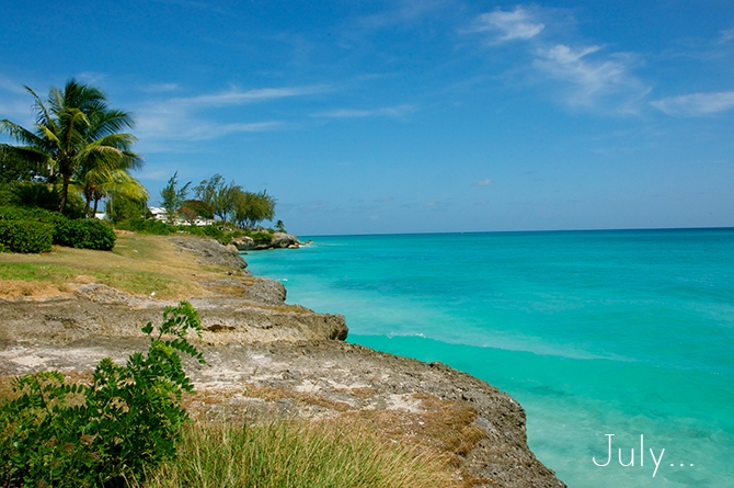 View from the cliff at Freights Bay Barbados