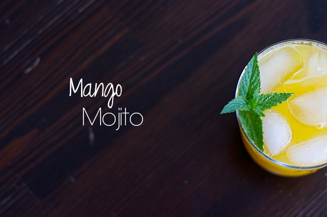Mango Mojito made with Barbados very own Mangos