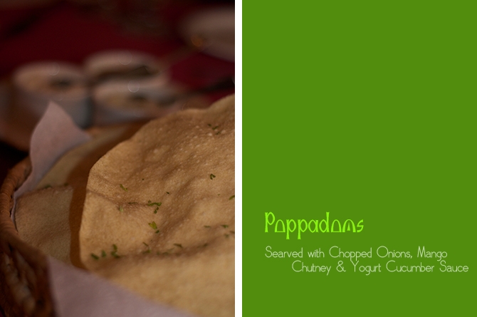 Poppadoms At Sitar Restaurant Barbados