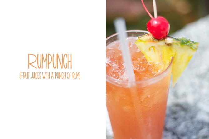 Rum Punch at The Carriage House The Crane Residential Resort