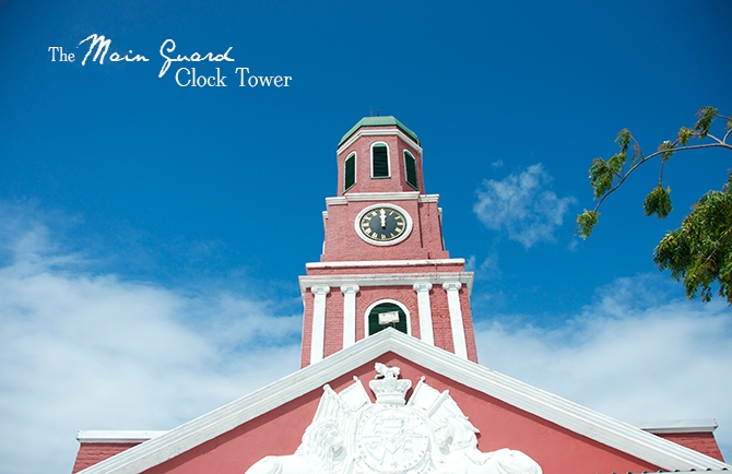 The Main guard clock tower Barbados