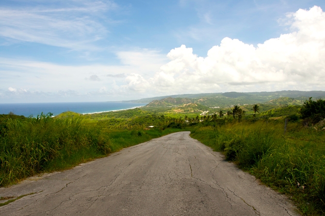 Magnetic Hill or Morgan Lewis Hill Barbados