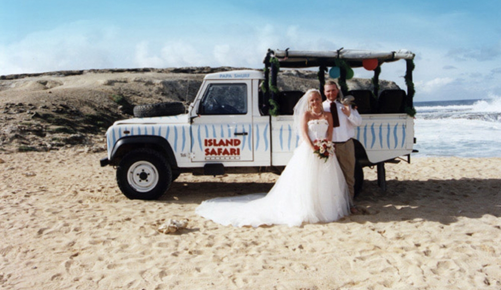 Tropical Weddings Barbados- Jeep Wedding