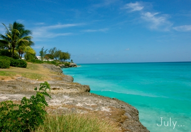 View from the cliff at Freights Bay Barbados