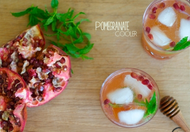 Bottoms up: Pomegranate cooler in Barbados