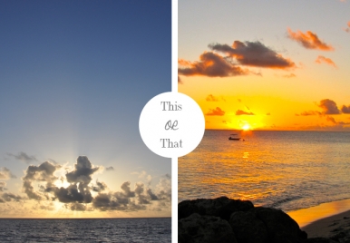 This or that: Sunrise VS Sunset