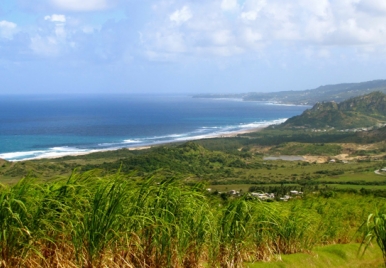 View from Cherry Tree Hill, Barbados.