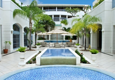 Savannah Beach Hotel Barbados- Courtyard